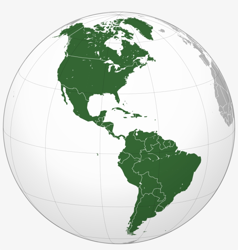 Americas Orthographic Projection, transparent png download