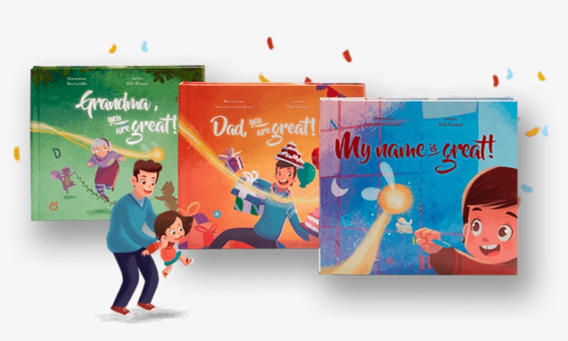 Personalized Books For Each Member Of The Family - One Personalised Kids' Story Book, transparent png download