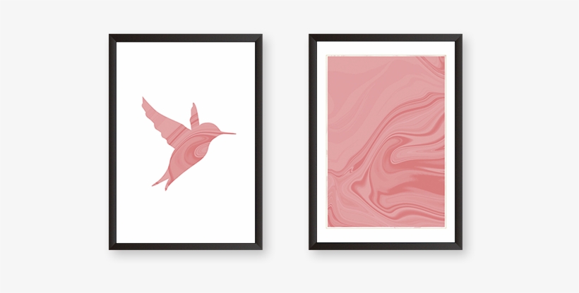 A Pink Bird With Marble Texture - Marble, transparent png download