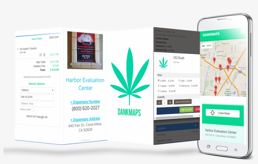 Dankmaps Sidesmall Medical Marijuana Mmj Delivery - Gadget, transparent png download