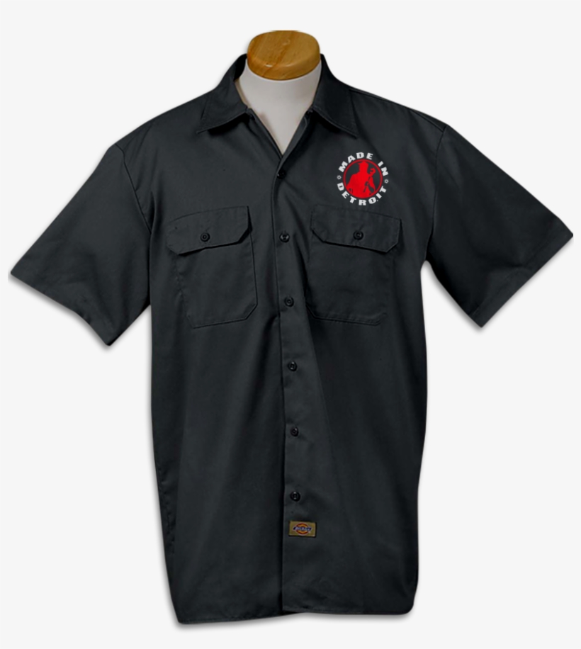 Mid - Dickies - Black Workshirt - Choose Thread Color - Shirt, transparent png download