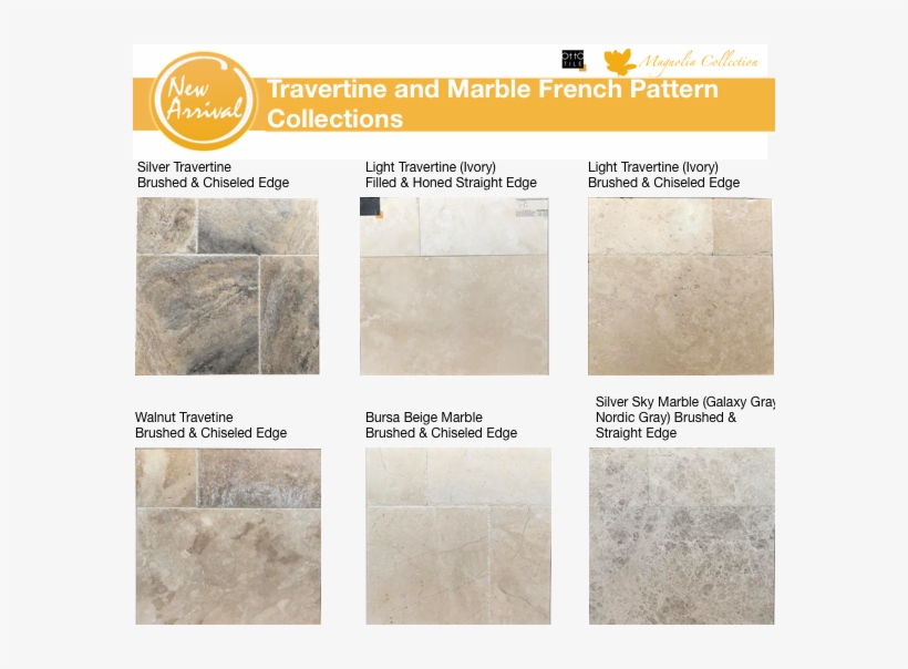 Travertine And Marble French Pattern Collections - Tile, transparent png download
