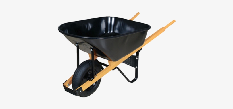 Truper Contractor Wheelbarrow - Truper: 6cuft Poly Wheelbarrow, Tps-6f, transparent png download