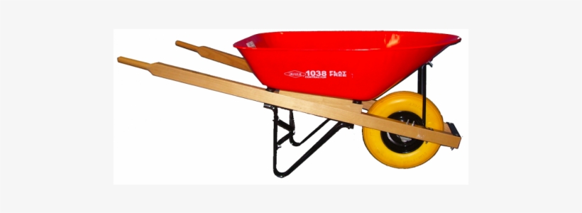 True Temper 6 Cu. Ft. Wheelbarrow With Steel Handles, transparent png download