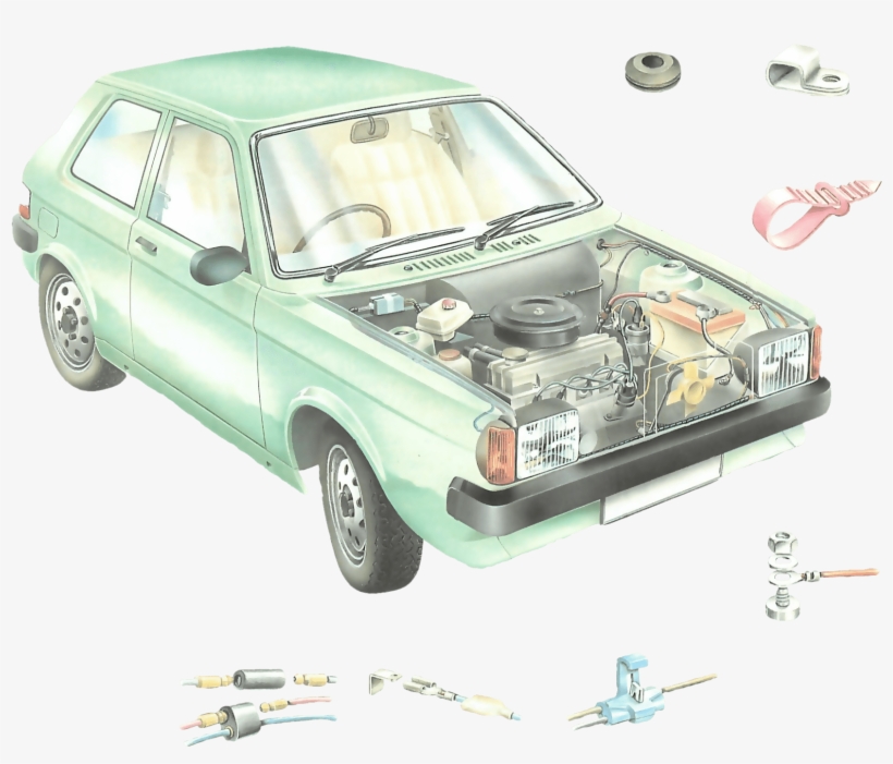 Sistema De Cableado De Un Auto, transparent png download
