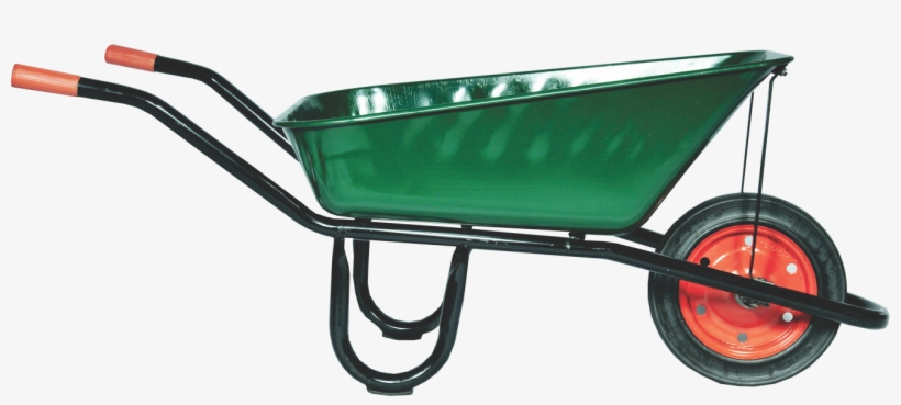 Economy Concrete Pan Wheelbarrow - Wheelbarrow, transparent png download