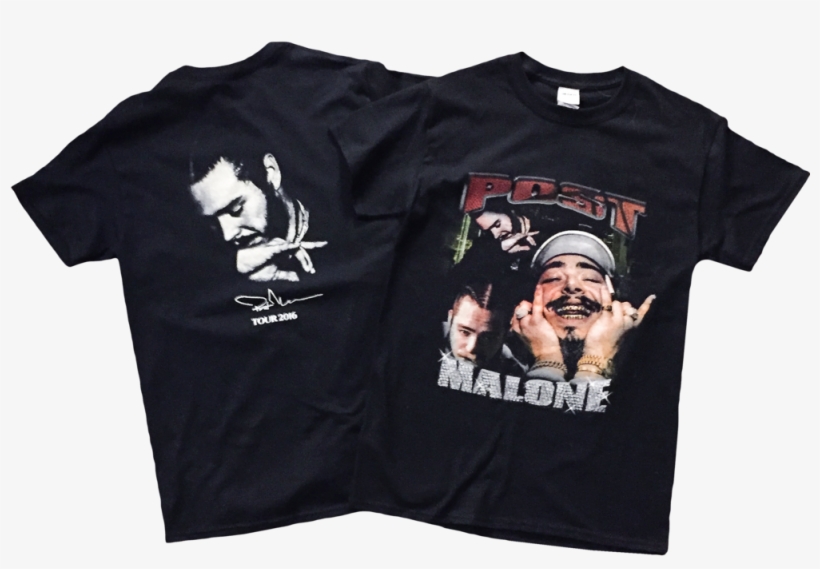 Post Malone - Redbubble Post Malone T-shirt Mit Rundhalsausschnitt, transparent png download