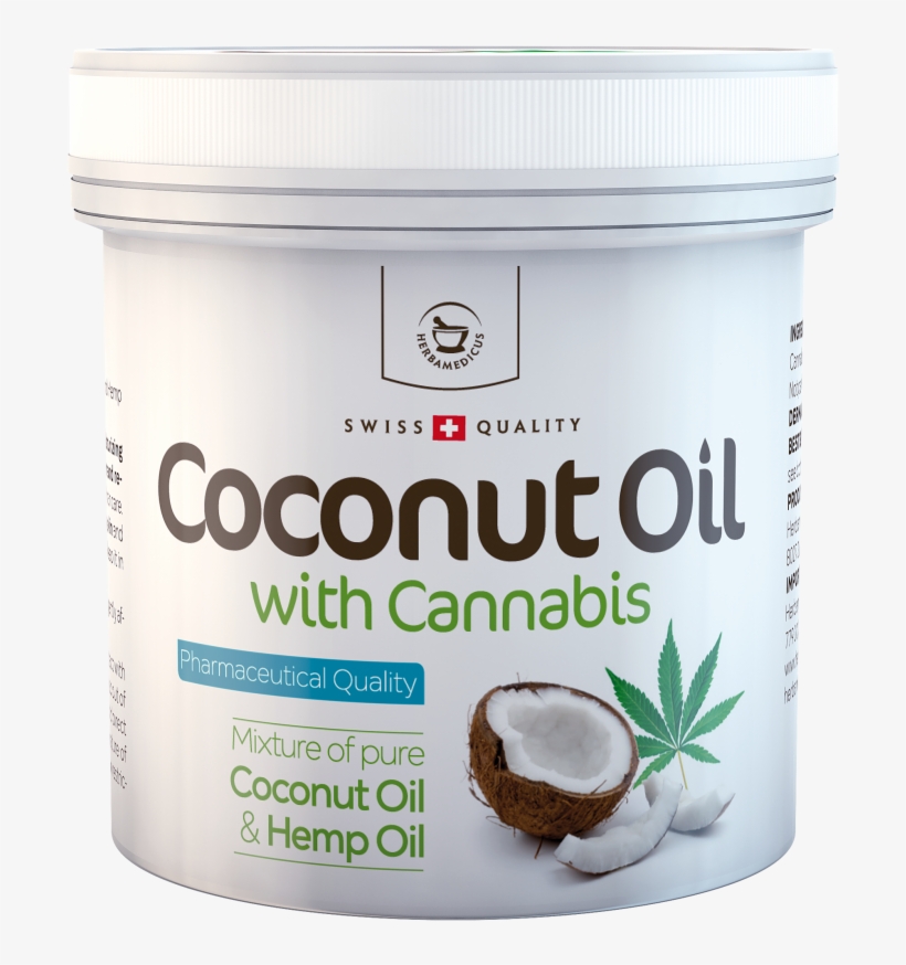 Kokosový Olej S Konopím Pleťový - Coconut Herbamedicus, transparent png download