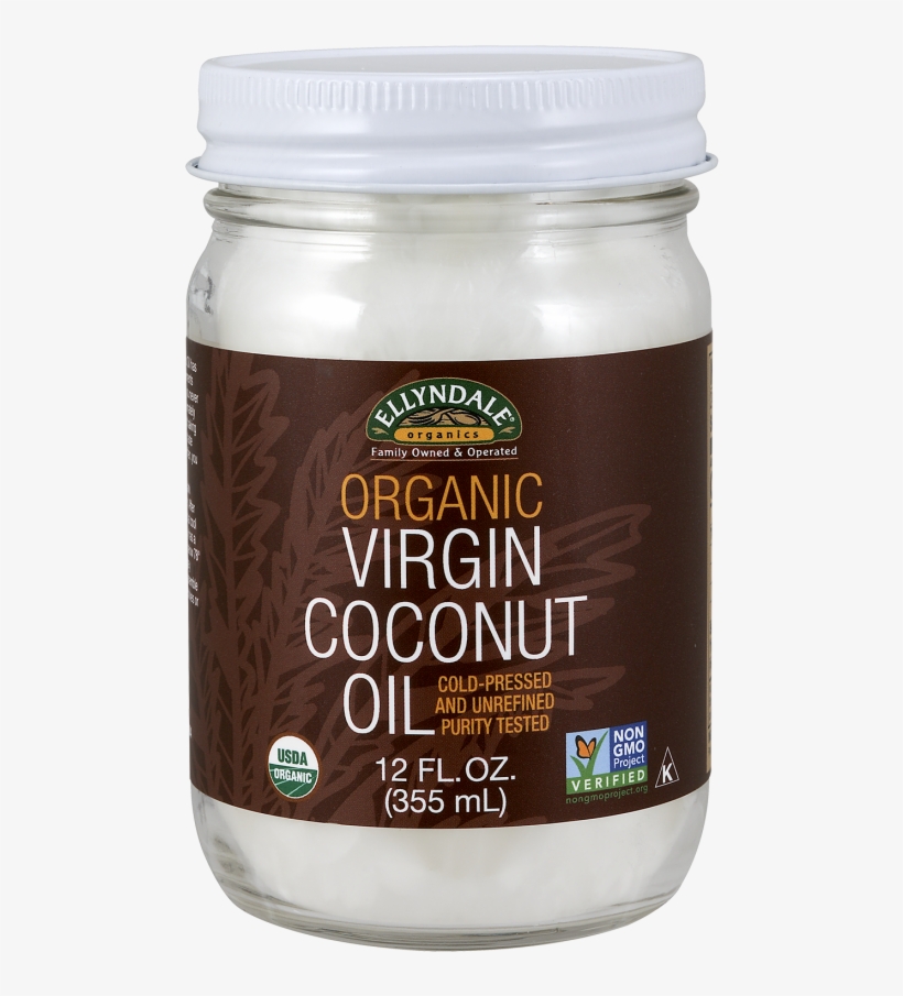 Virgin Coconut Oil In Glass Jar, Organic - Nutritional Information Virgin Coconut Oil, transparent png download