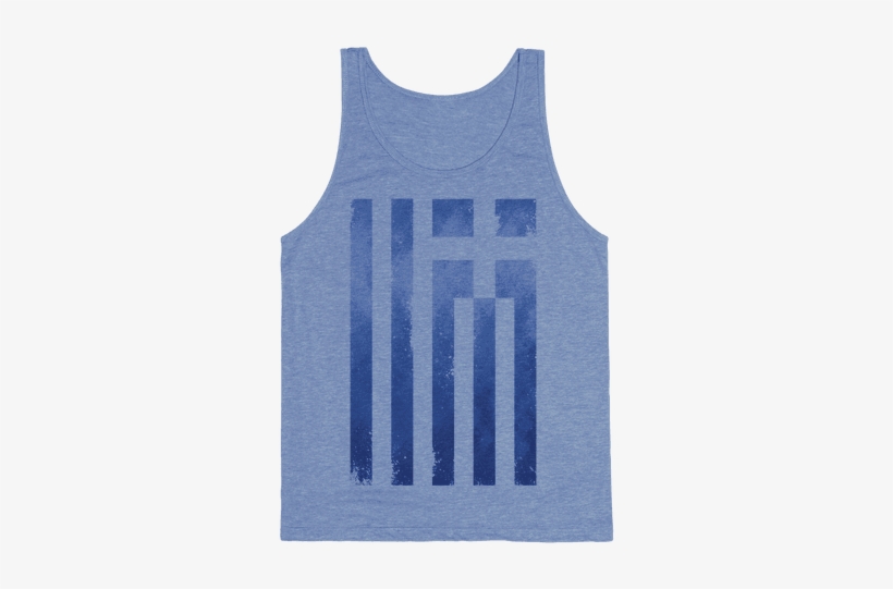 Vintage Greek Flag Tank Top - Active Tank, transparent png download