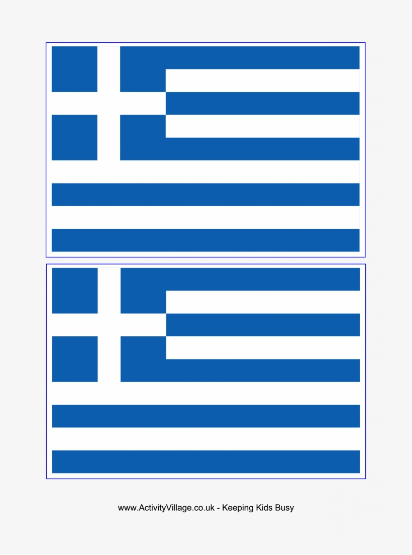 Excellent Printable Greek Flag Greece Free Pinterest - Greek Flag Print Out, transparent png download