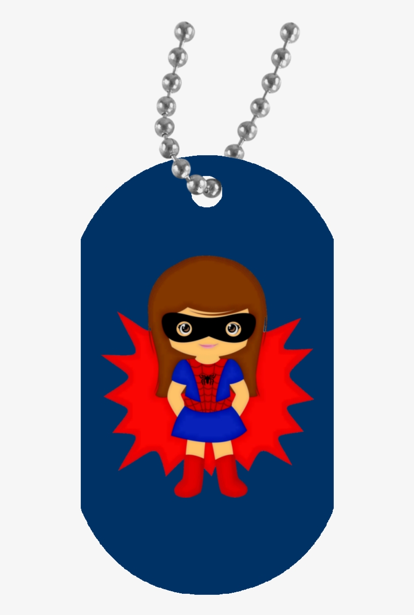 Spider Girl Un5588 White Dog Tag - Necklace, transparent png download