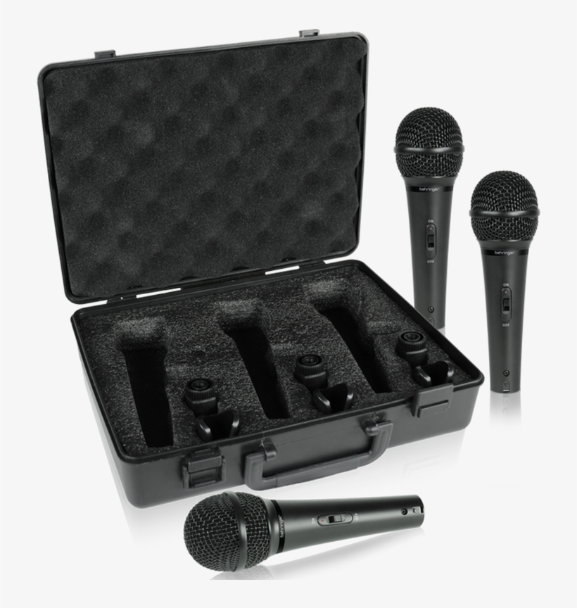 Behringer Xm1800s 3 Dynamic Cardioid Vocal And Instrument - Behringer Ultravoice Xm1800s 3 Piece Dynamic Microphone, transparent png download