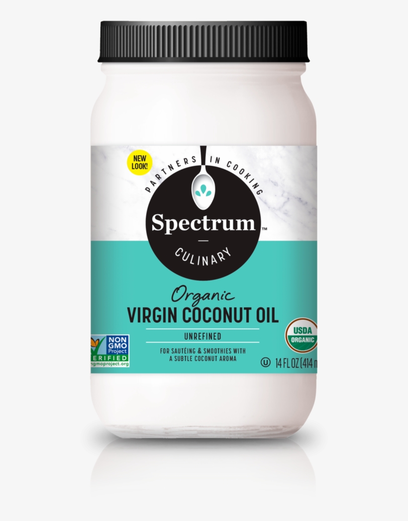 Spectrum Culinary Organic Unrefined Virgin Coconut - Spectrum Organic Virgin Coconut Oil, transparent png download