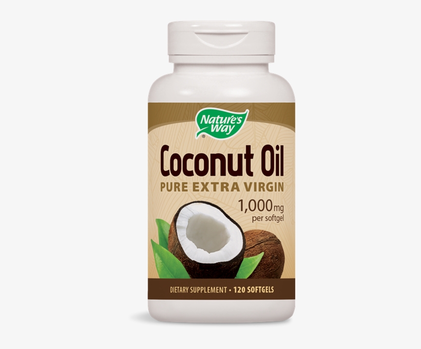 10009 - Coconut Oil - Natures Way Coconut Oil Softgel, transparent png download