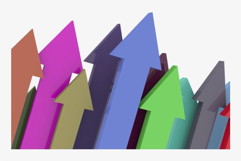 A Group Of Colored Arrows Pointing Up - Open Source Software Gif, transparent png download