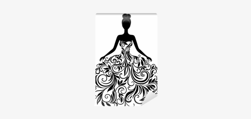 Download Woman In Dress Silhouette Png Vector Silhouette Of - Xv ...