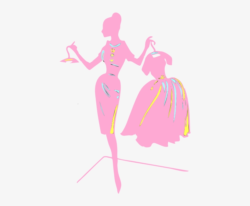 Silhouette Clip Art At Clker Com Vector - Fashion Clip Art, transparent png download