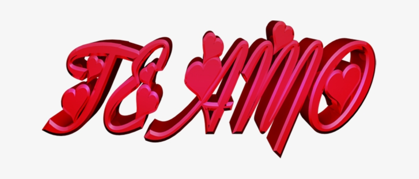 Te Amo En 3d - Te Amo Em 3d, transparent png download