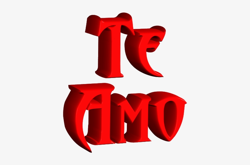 Te Amo Hd 3d - Imagenes Te Amo En 3d, transparent png download