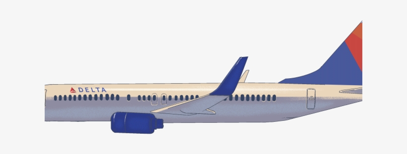Flight Clipart Delta - Aircraft, transparent png download