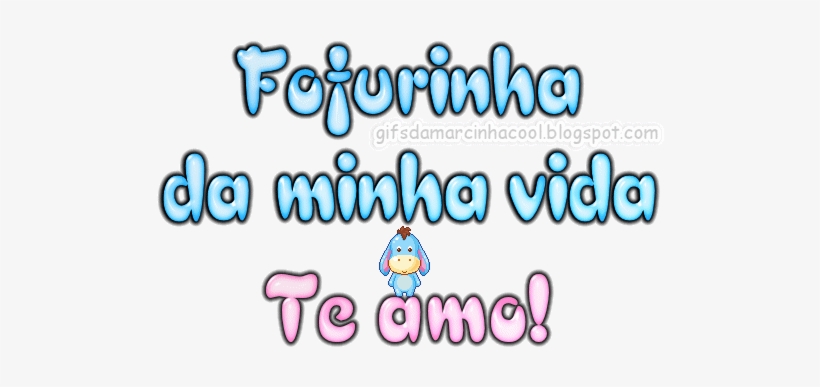 Fofurinha Da Minha Vida, Te Amo - Minha Vidinha Te Amo, transparent png download