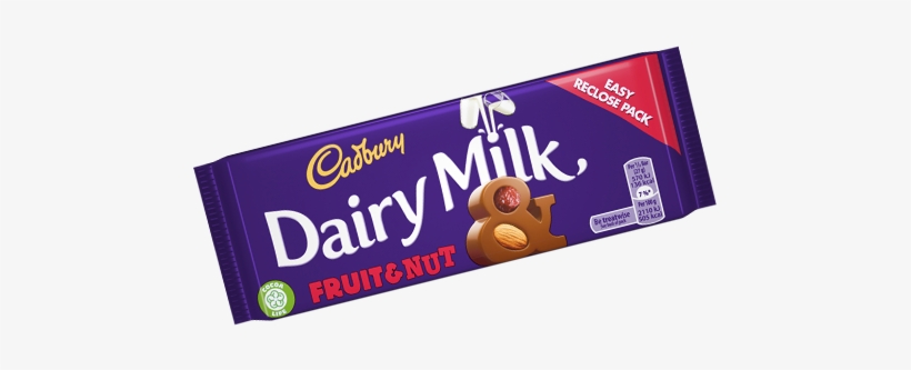 Cadbury Dairy Milk Fruit & Nut - Cadbury Dairy Milk, transparent png download