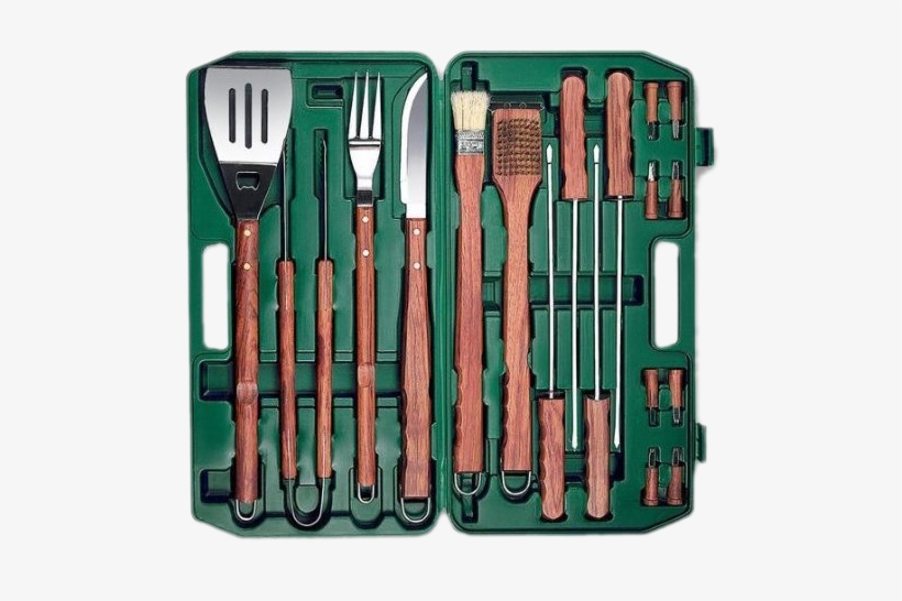 07 - Picnic Time Bbq Tool Set With Case - 18 Pieces, transparent png download