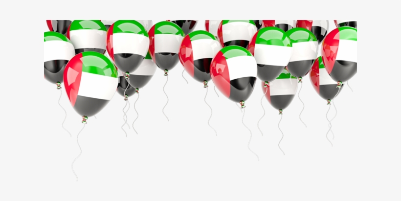 Illustration Of Flag Of United Arab Emirates - Uae Flag Balloons, transparent png download