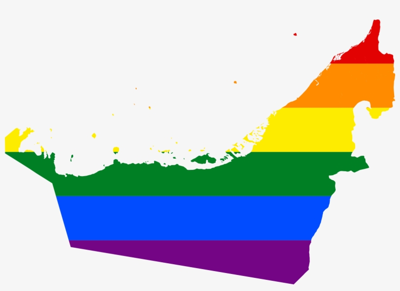 Man In Abu Dhabi Accused Of Promoting Homosexuality - Uae Map, transparent png download