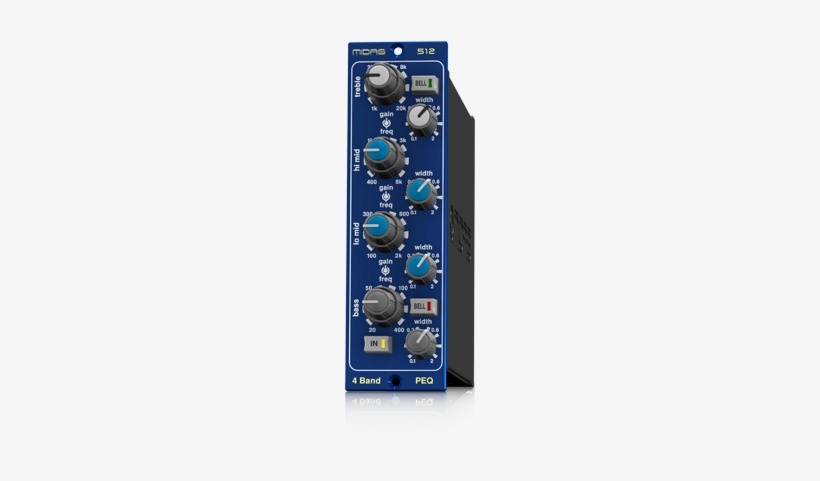 500 Series 4 Band Fully Parametric Equaliser Based - Midas 4-band Fully Parametric Equalizer (based, transparent png download