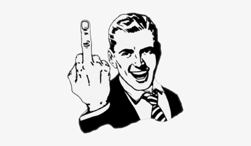 Dead Flowers - Guy With Middle Finger, transparent png download