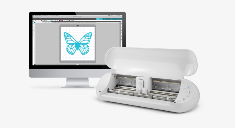 The Silhouette Portrait 2 Is Shown Next To A Computer - Silhouette 2 Portrait, transparent png download