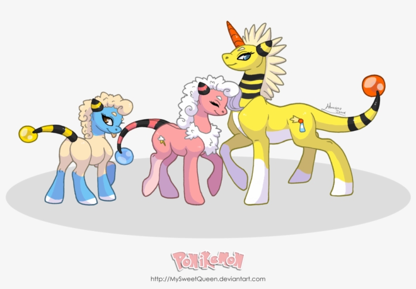 Mysweetqueen, Evolution Chart, Flaaffy, Mareep, Pokémon, - Commission, transparent png download