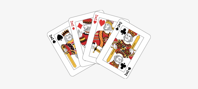 Tripleclicks Card King An Eager Zebra Game - All 4 King Cards, transparent png download