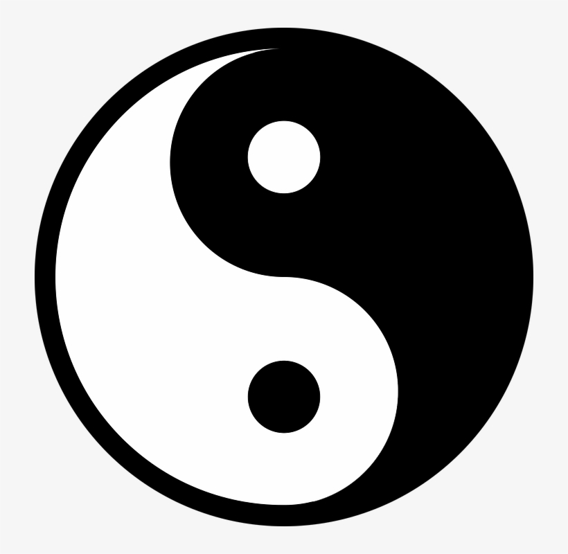 So, To Keep Things Balanced, And In A Perfect Yin/yang - Yin Yang Symbol, transparent png download