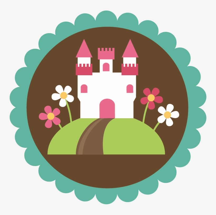 Castle In Circle Scallop Svg File For Scrapbooking - Circle Scallop Png, transparent png download