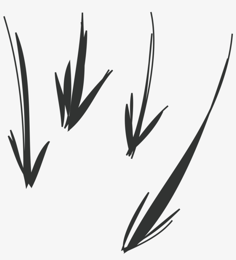 Handdrawn Arrows Grey - Line Art, transparent png download