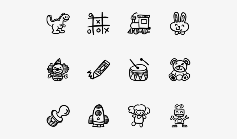 Hand Drawn Arrows 100 Free Icons - Tic Tac Toe Game T-shirt - X, transparent png download