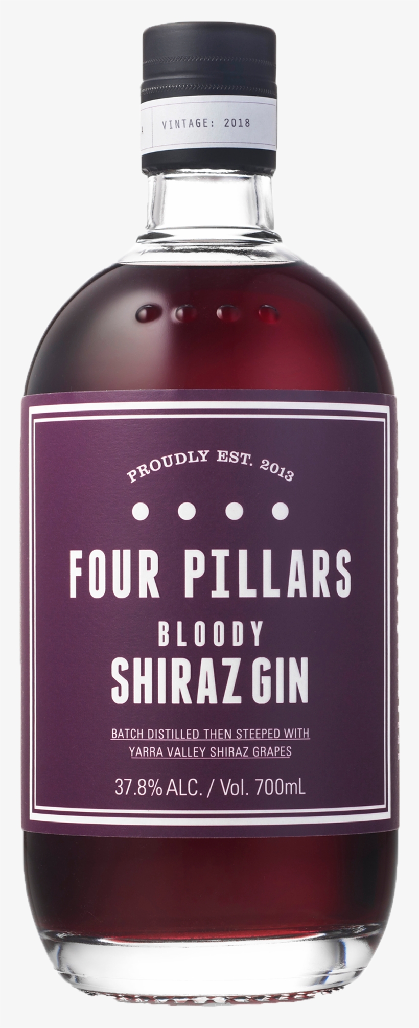 Four Pillars Bloody Shiraz Gin 700ml - Four Pillars Bloody Shiraz Gin, transparent png download