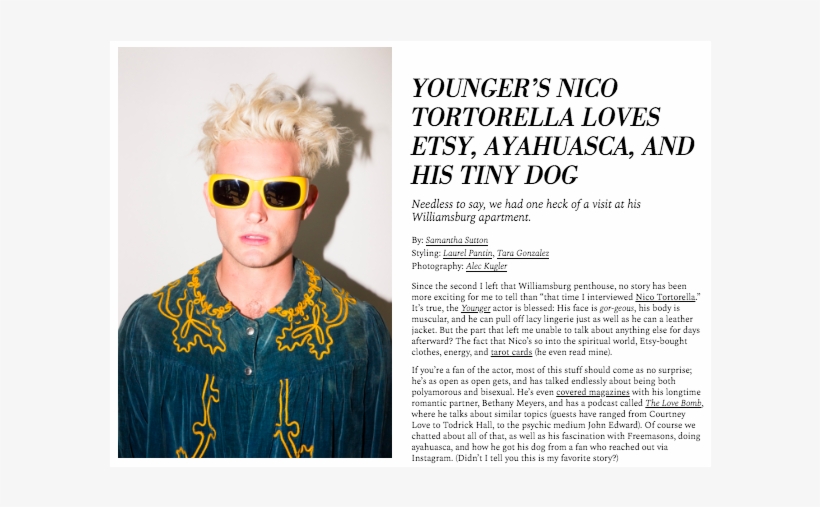 Nico Tortorella - Nico Tortorella Pink Hair, transparent png download