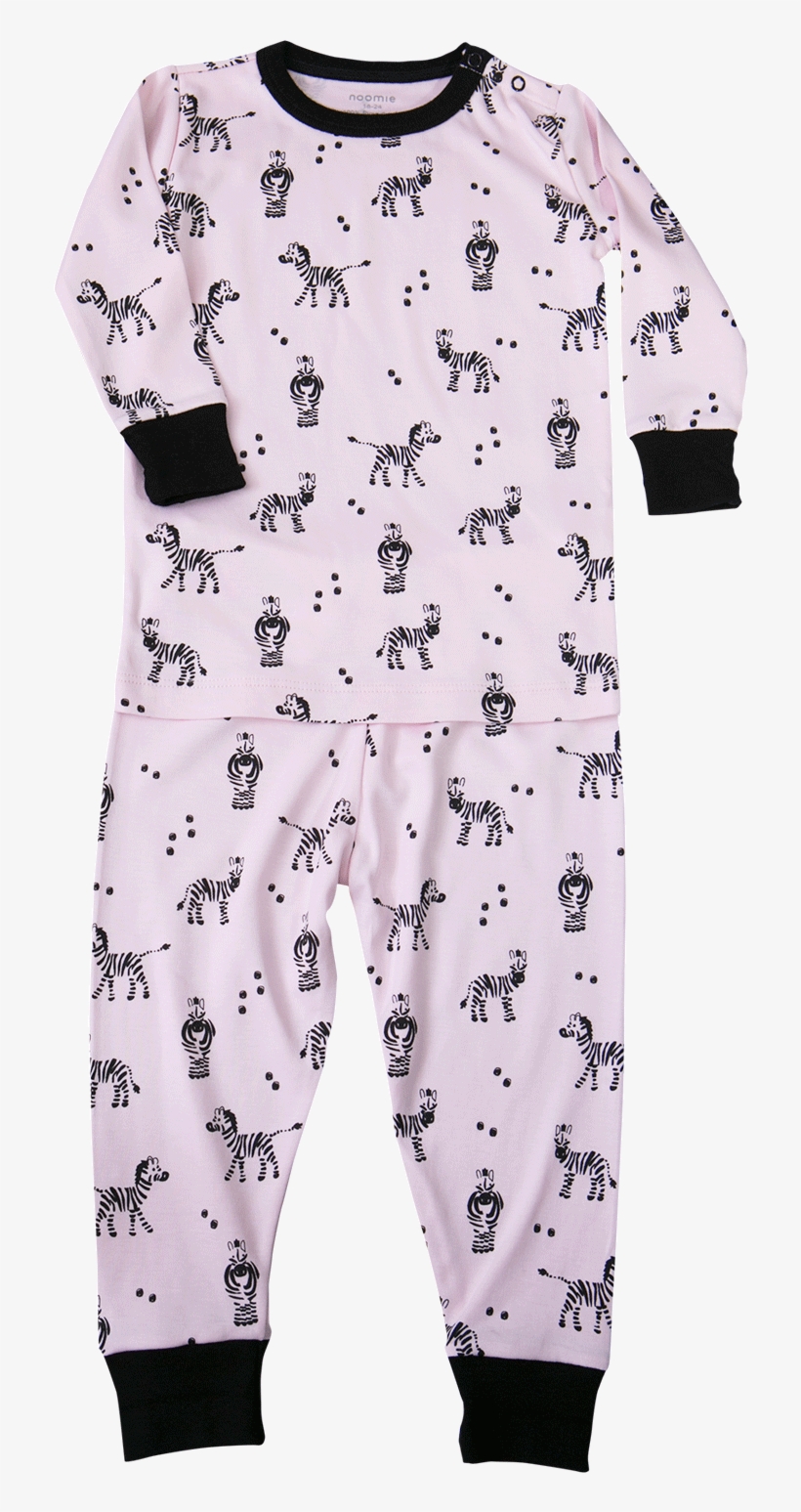 Pink Zebra Two Piece Pj - Nightwear, transparent png download