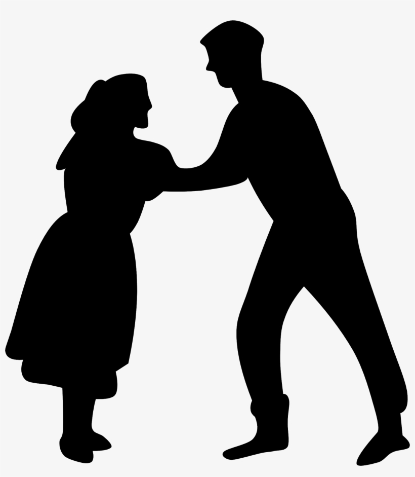 Dancers Dancing Couple Silhouette - Dancing Clip Art, transparent png download