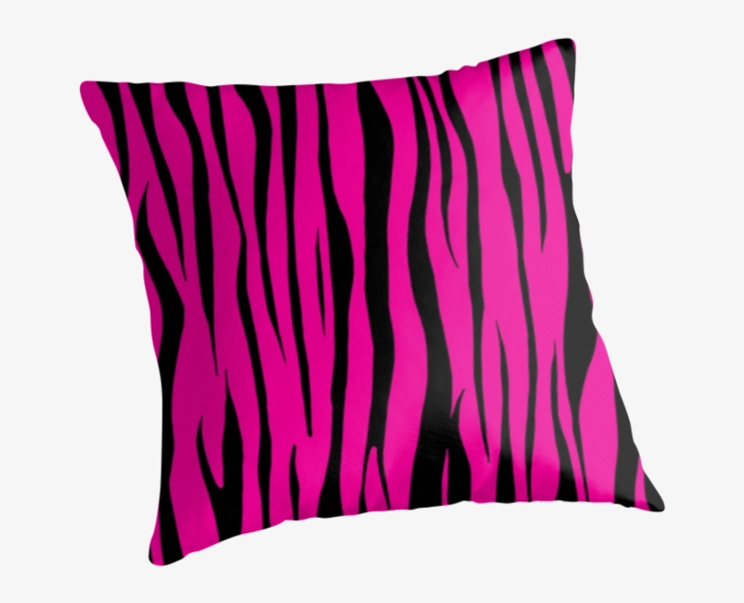 Pink Zebra Print - Cushion, transparent png download