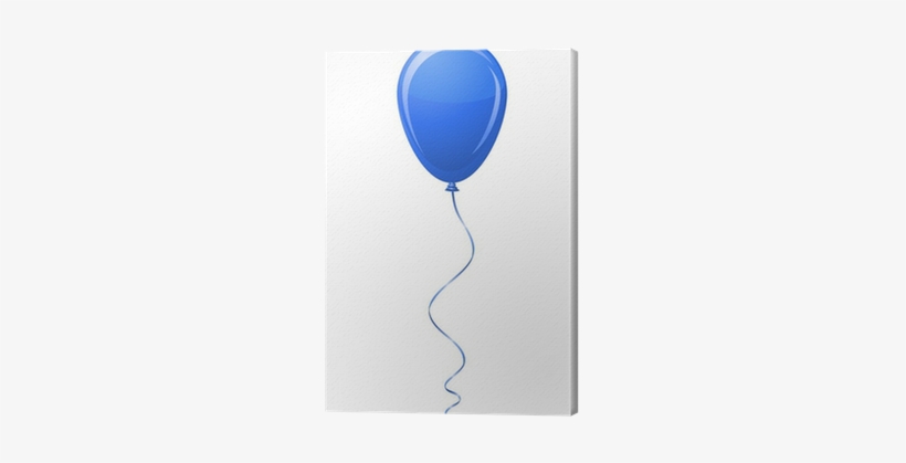 Blue Balloon Vector Illustration Canvas Print • Pixers® - Balloon, transparent png download