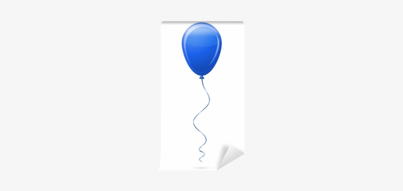 Blue Balloon Vector Illustration Wall Mural • Pixers® - Balloon, transparent png download