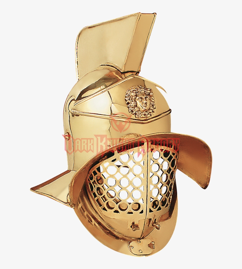 Gladiator Brass Arena Helmet - Gladiator Masks, transparent png download