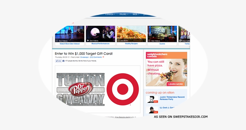 Ellen Tv & Dr Pepper Target Tuition Giveaway - Tuition Payments, transparent png download