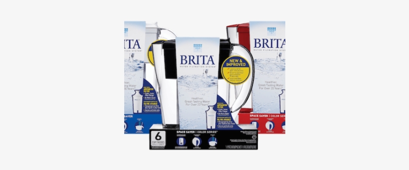Back To College With Brita And A $50 Target Gift Card - Brita Space Saver Water Filter Pitcher - 6 Cups - Black, transparent png download