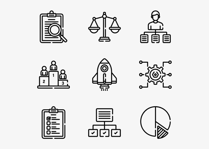 Strategy & Management - Actions Icon, transparent png download